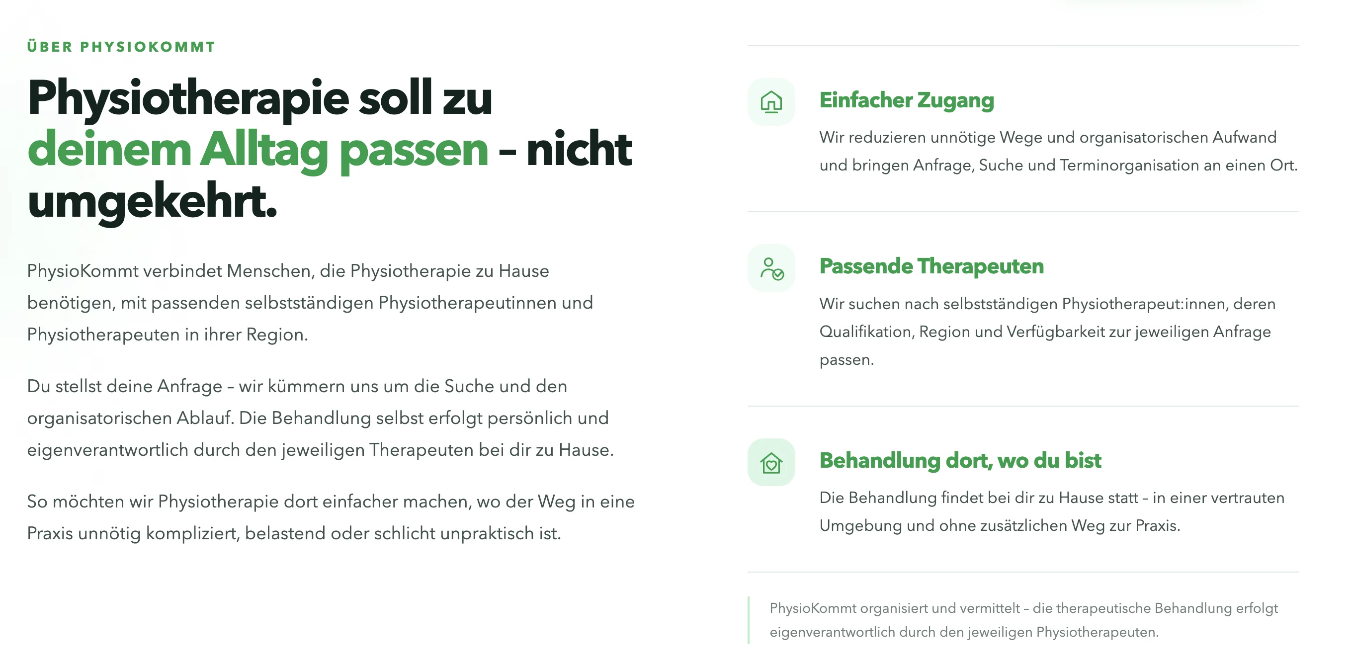Über PhysioKommt und den einfachen Zugang zur Physiotherapie